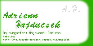 adrienn hajducsek business card